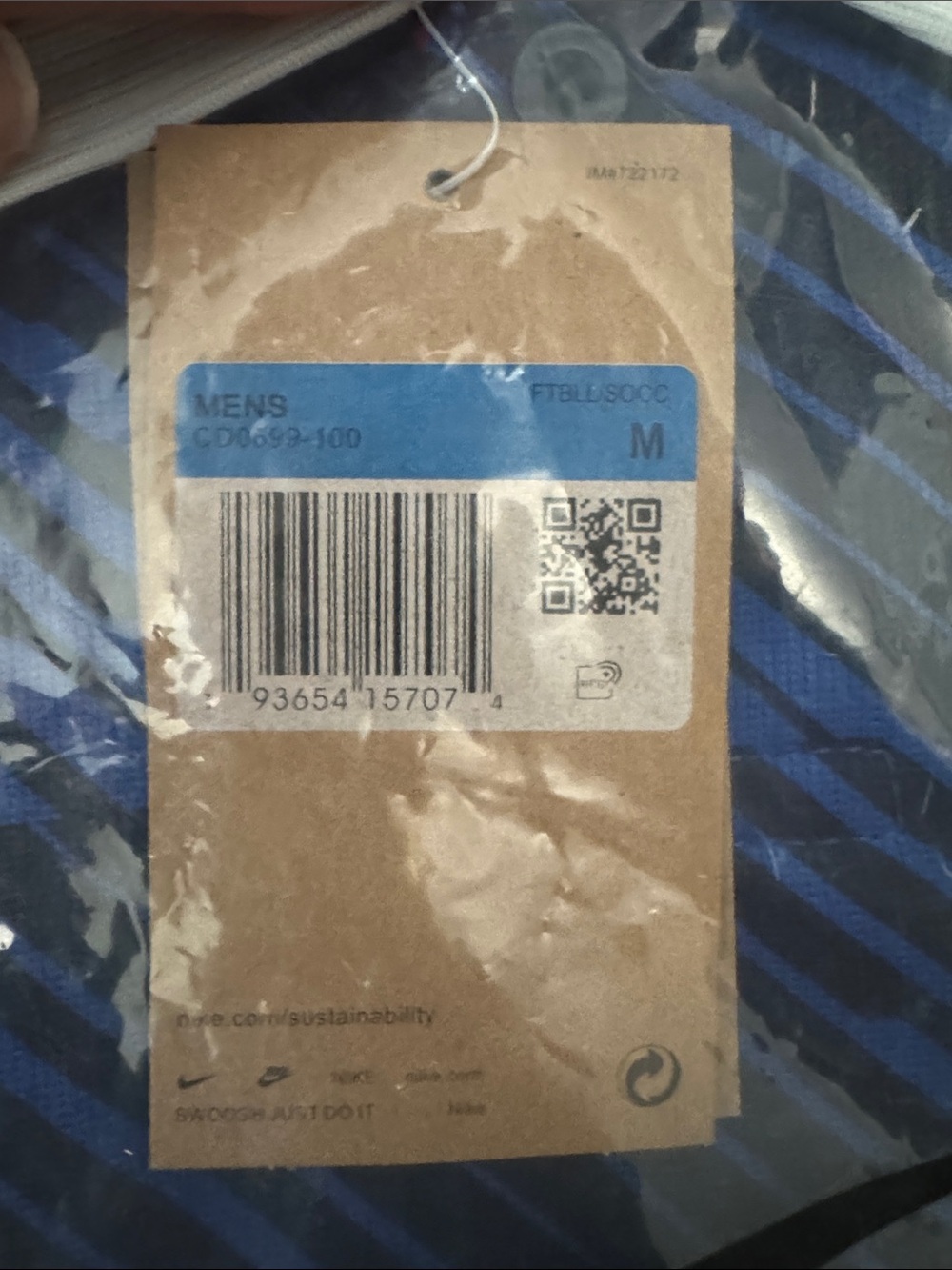 Nike France Men’s Blue Polo Soccer Jersey #6 - Picture 2 of 3